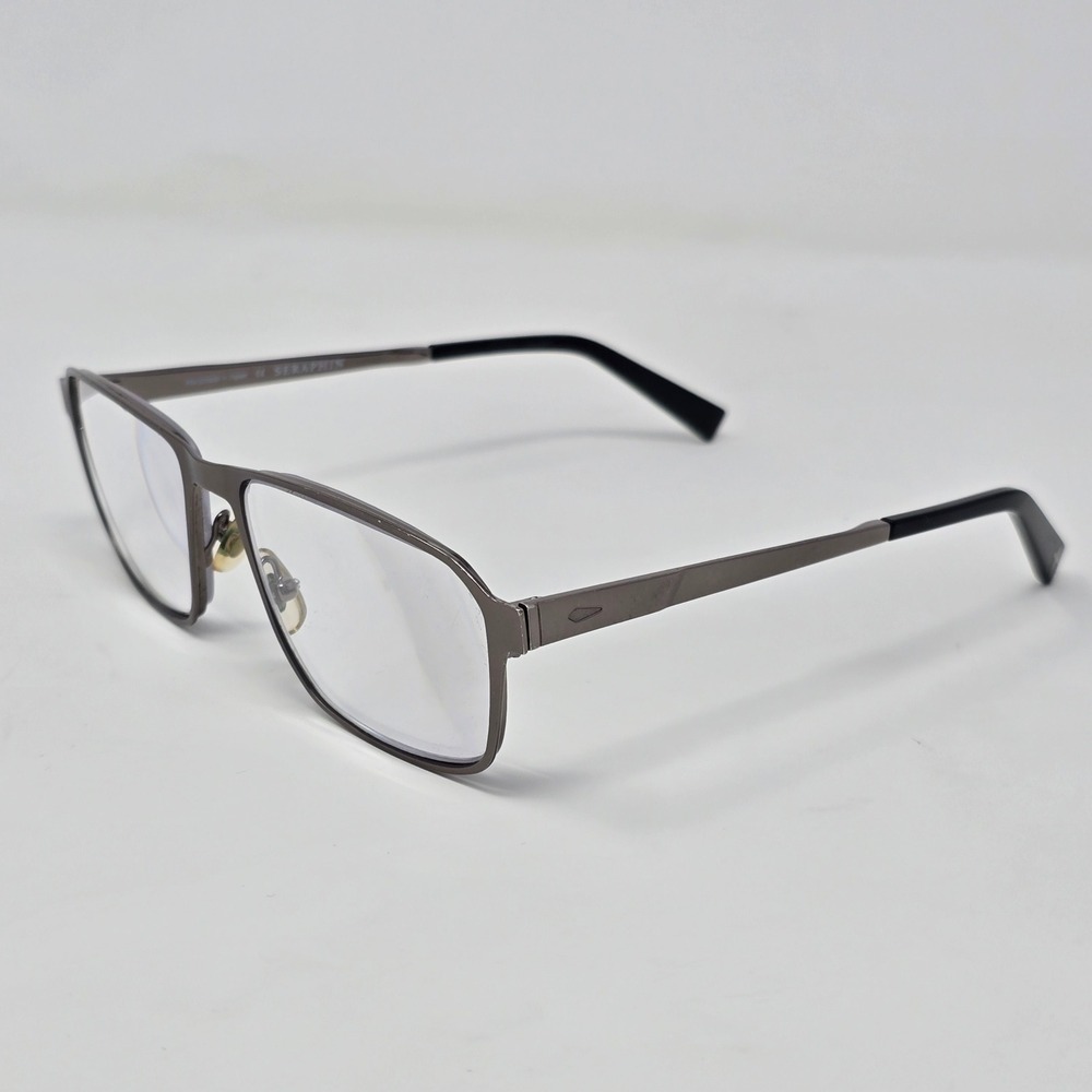 Seraphin‎ Dawson Eyeglasses Frames Handmade Japan Rectangular Gunmetal 56-17-150